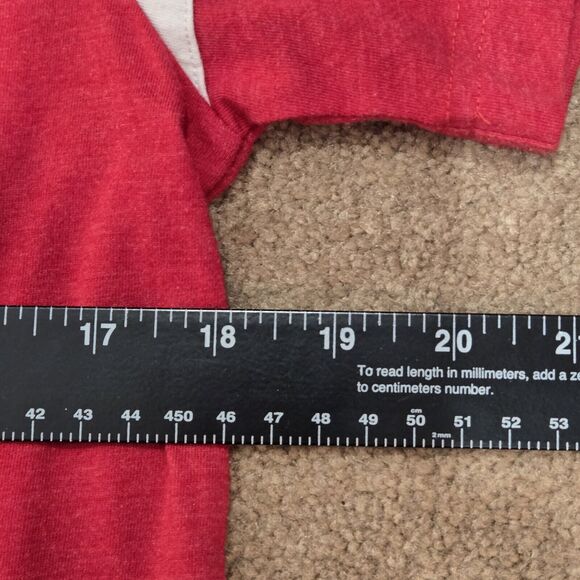 Disney Top Womens Red Minnie Mouse Round Neck Short Sleeve Graphic Size Medium - Picture 6 of 8